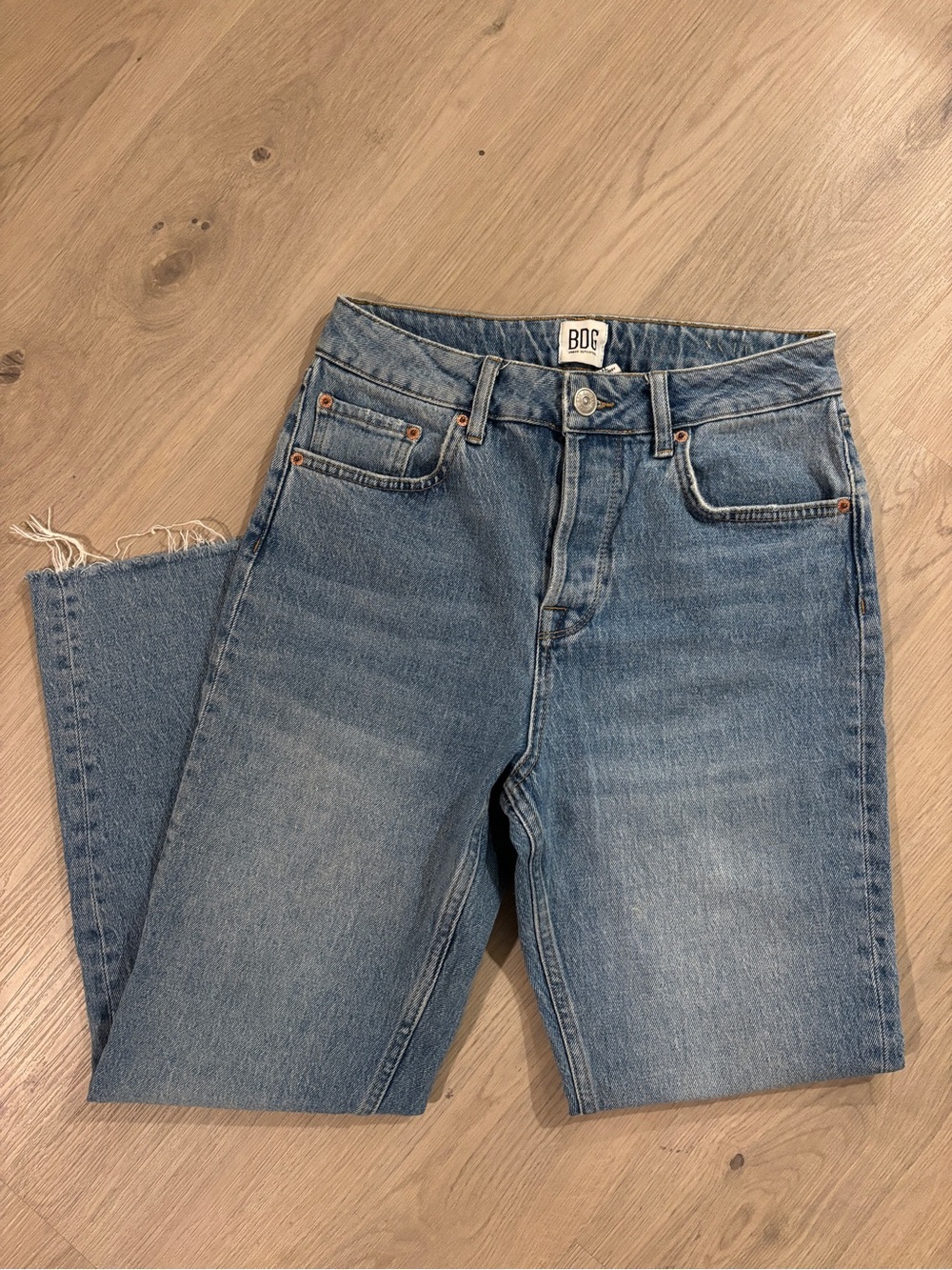 BDG Light Wash Straight-Leg Jeans